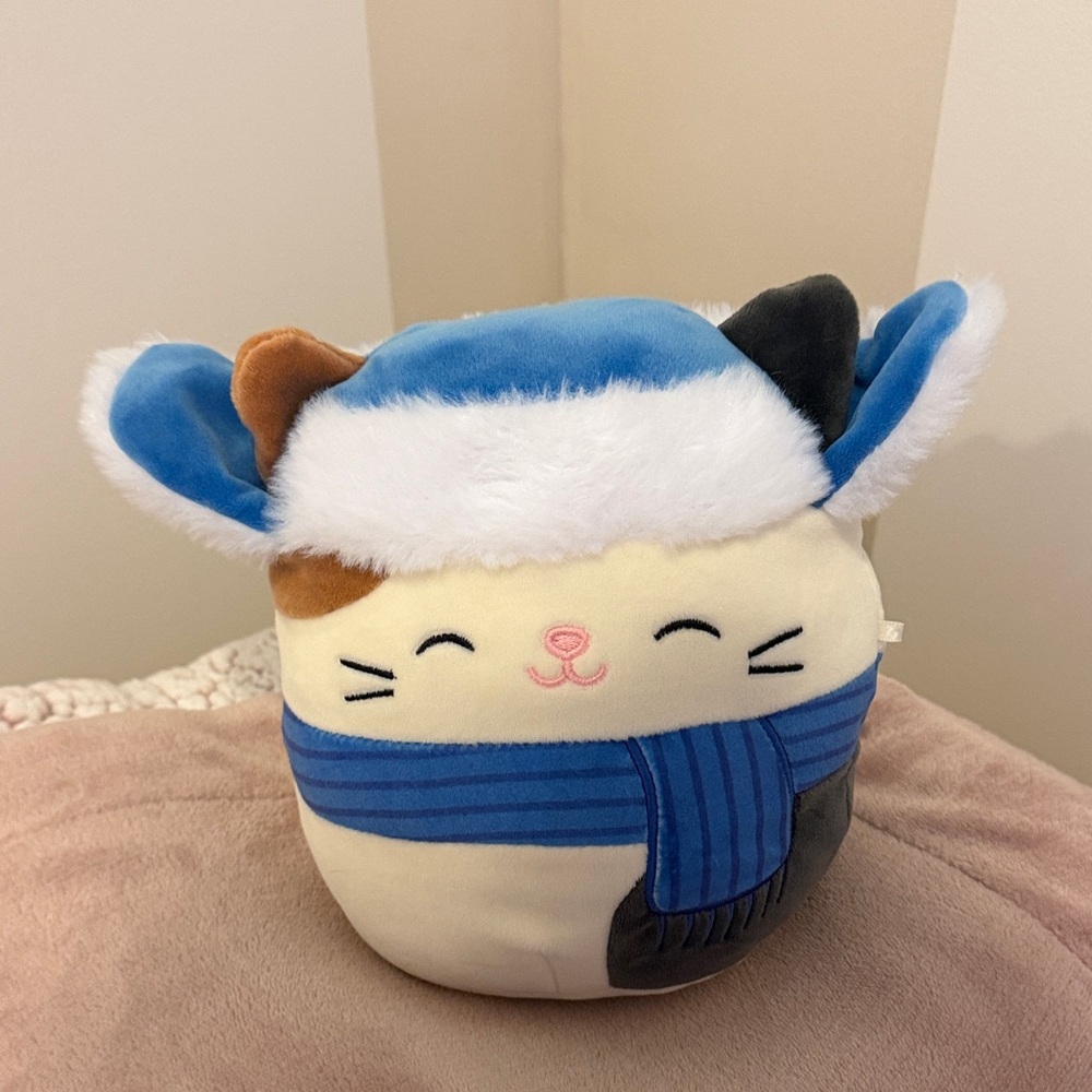 Squishmallows 7.5" Cam The Cat with Trapper Hat